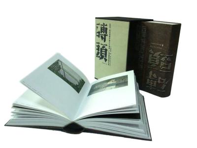 China Custom Perfect Binding PU coupon Hardcover Book Printing Service for Promotion for sale