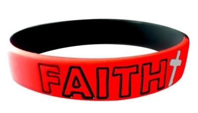 China Faith Christ Jesus silicone wristbands for the Holy Bible, Sports Silicone Bracelets for sale