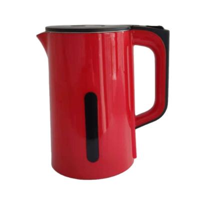 China OEM Logo 360 Degree Base Touch Coffee Tea Maker Cool Kettle Manufactured Home Kitchen Appliance Water Heater Double Rotation Electric Red Wall Kettle for sale