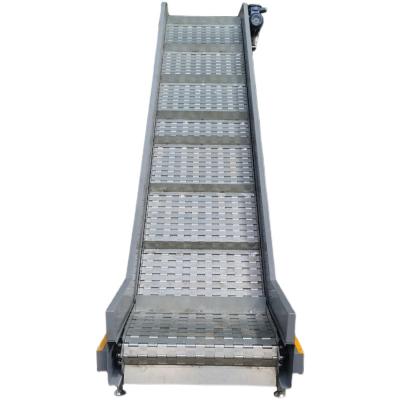 China Plate And Smooth Made In China Factory Price Large Chain Plate Climber Chain Plate Conveyor Pipe Chain Conveyor for sale