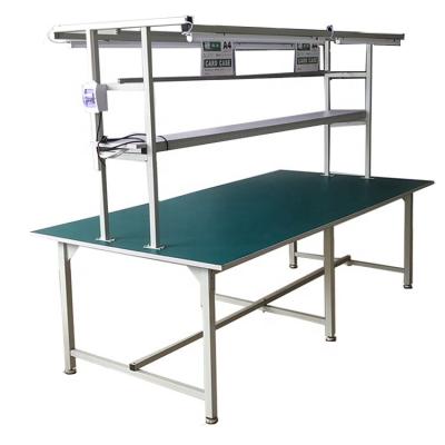 China Building material stores factory direct anti-static workbench heavy duty workbench assembly line console for sale