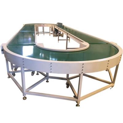 China Resistant Oil Factory Customs Lead The Assembly Production Line 90 Degree Small Curved Turning Belt Conveyor 180 Per Degree Roller Conveyor for sale