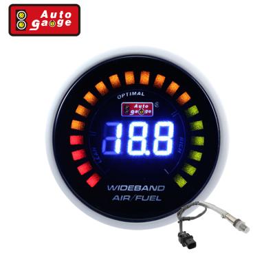 China Black Face Electric Auto Broadband Auto Digital Afr Gauge 52mm Digital Broadband Gauge For Car Auto Automobile for sale