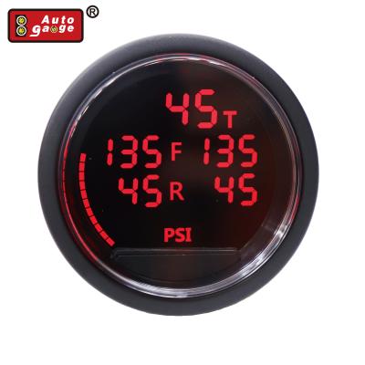 China 52 Mm PSI Black Black Penta Suspension Digital Blue Red Air Pressure Gauge For Car Auto Auto 52 Mm for sale