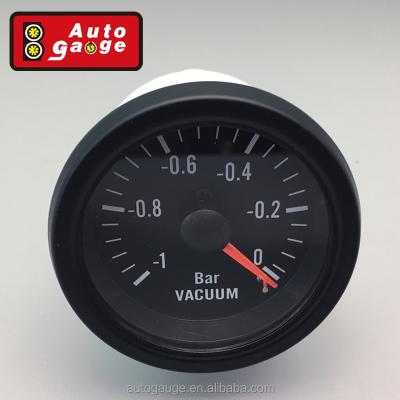 China plastic housing & lens & Cheap Price 12v 52 Mm Vacuum Rim Meter Mechanical Auto Car Black Face Rim Gauge Meter for sale