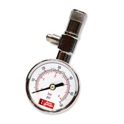 China Car/Truck/Motorcycle Auto Gauge 40mm Needle Silver Easy To Use Car Tire Pressure Gauge 4BAR 60PSI for sale