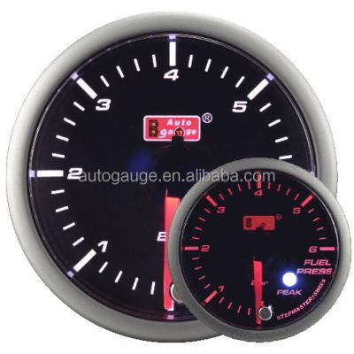 China Japanese Style Fuel Pressure 52 60mm LED Display Stepper Motor Gauge Japanese Style Meter Auto Fuel Pressure Gauge for sale