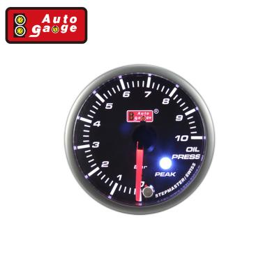 China Electric LED Display Oil Pressure Gauge 52mm Needle Car Oil Pressure Gauge for sale