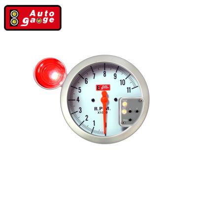 China White Warning Tachometer 127 Millimeter LED Function 11000 RPM Tachometer Gauge With Shift Caution Light for sale