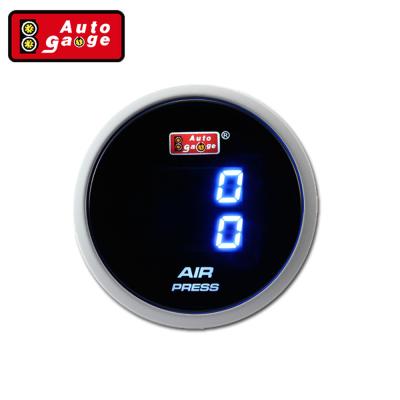 China Automotive Dual Air Pressure Gauge 52mm Blue LED Display Digital Air Pressure Gauge for sale