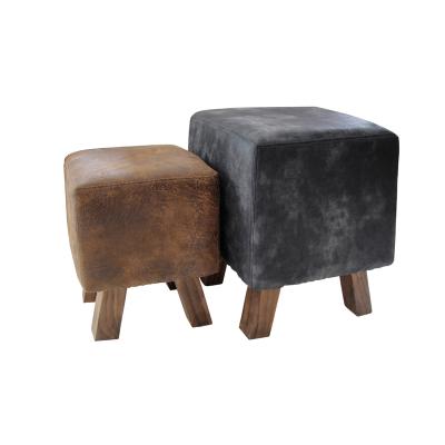 China Modern Ottoman Ottoman Furniture Faux Leather Fashion Living Room Furniture Home Stool and Modern Ottoman Seating for Antique Good Quality for sale