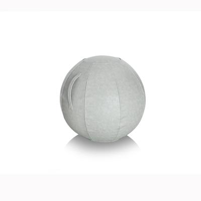 China Wholesale High Handle Exercises Custom Made Velvet Yoga Ball Explosion Proof Yoga Ball--Diameter 65cm for sale