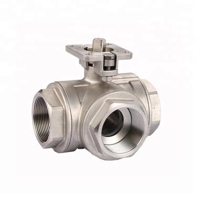 China General 304 Stainless Steel Three Pieces Quick Install Ball Valve for sale