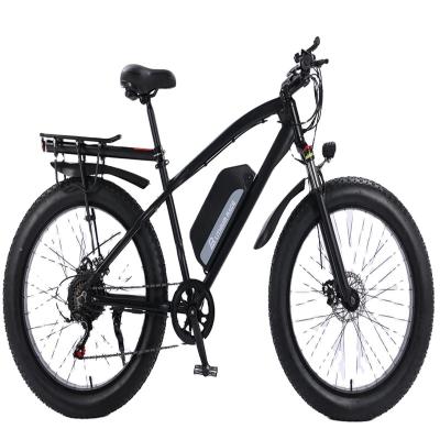 China OEM 26 Inch 500W New Arrival FAT TIRE Snow Term 2022 Wholesale Aluminum Alloy Long Electric Bicycle EBike Electric Bicycle for sale