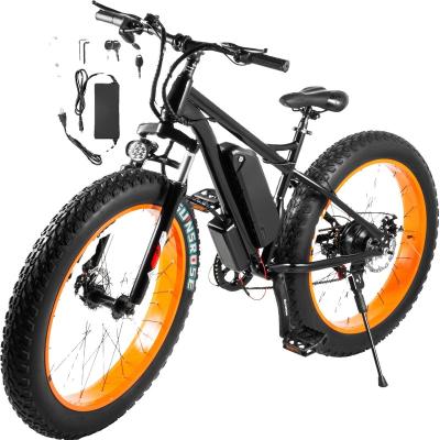 China 2022 Aluminum Alloy Wholesale OEM 26 Inch 500W New Arrival FAT TIRE Electric Snow Bike Long Range Electric Bicycle for sale