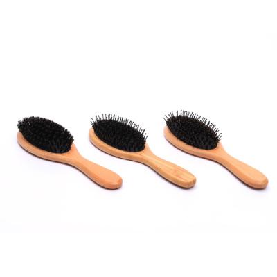 China High Quality Hot Sale Cushion Hair Styling Paddle Vented Hair Brush With Full Boar Hair Pins for sale