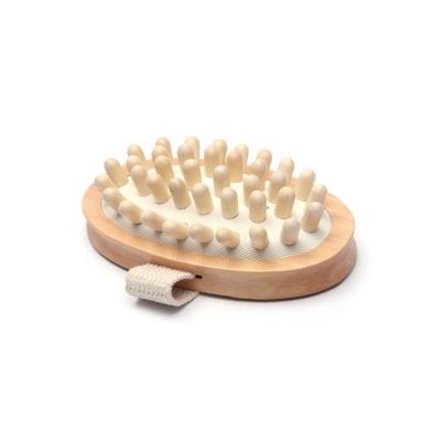 China All Natural Customized Intimate Lotus Wood Neck Massager Handheld Wooden Brush Body Massager for sale