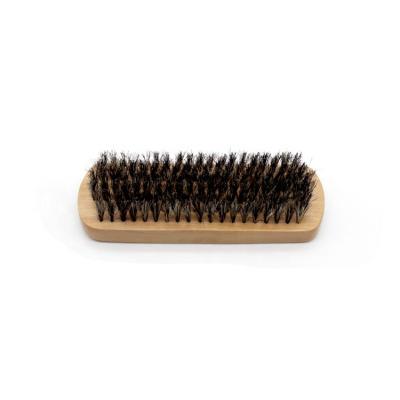 China Wooden Shoe Cleaning Brush Brush Black Boar Bristle Hog Hair Cleaning Brush for All Kinds of Shoes for sale