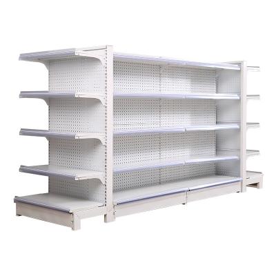 China Retail Combined Double Supermarket Shelves Grocery Shelf Gondola Store Grocery Single/Double Side Rack Equipment She for sale