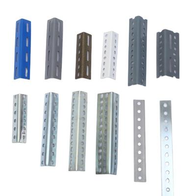 China Corrosion Protection Steel Slotted Angle Iron Steel Shelf Perforated Perforated for sale