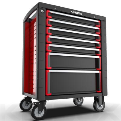 China Durable Ningbo Kinbox 7 Drawer Automotive Workshop Tool Kit Trolley Mobile Cabinet for sale