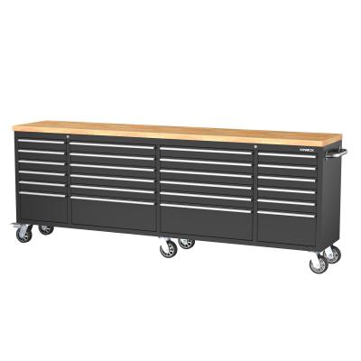 China Kinbox warehouse 244cm. Professional tool cart / workbench with wooden top for sale