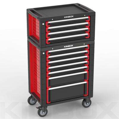 China Durable Kinbox 11-Drawer Rolling Tool Box, Rolling Tool Chest with Drawers and Wheels, Tool Storage Cabinet with 4 Swivel Wheels for sale