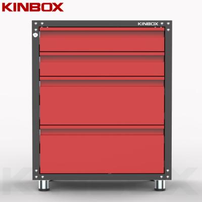 China Kinbox Garage Unit 4-Drawer Base Mechanic Tool Box Set Easily Assembled For Home Garage DIY for sale