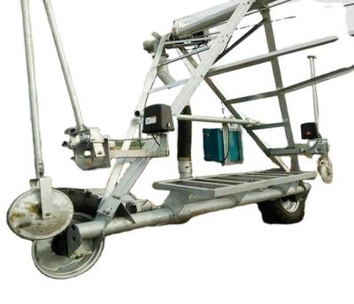 China Galvanized Towable Swivel Irrigation System Three Wheel for sale