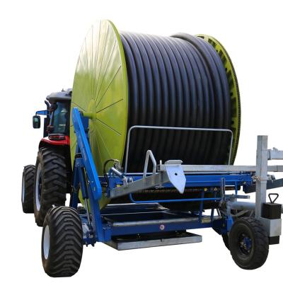 China 75/400 75/450 Anti-Corrosion Hose Reel Irrigation System Traveler Sprinkler Watering Machine for sale