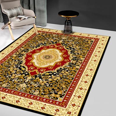 China Washable 3D Printed Persian Style Modern Colorful Living Room Rug for sale