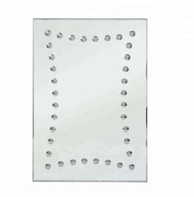 China Hot Sale Minimalist Design Wall Mirror With Polka Dots Bubble Decorative Etching for sale