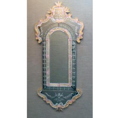 China Minimalist wood frame murano mirror for dressing room for sale