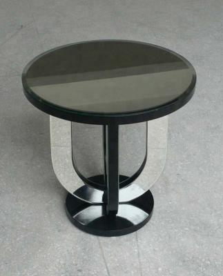 China New Modern Design Small Modern Mirrored Round Coffee Table , Mirrored Coffee Table for sale