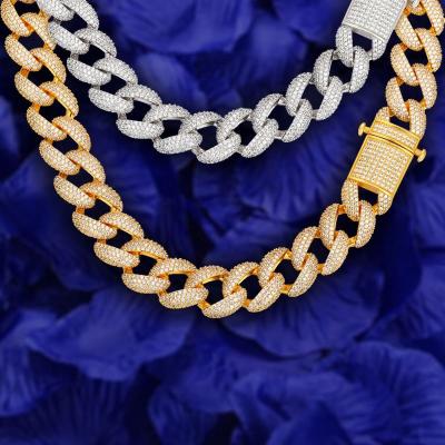 China Hiphop Luoyang Link Chain Cuban Moissanite Jewelry for sale