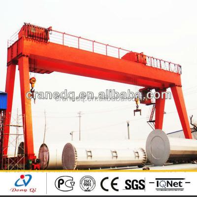 China Heavy Duty Lifting Double Girder Gantry Crane Trolley Gantry Crane Marble for sale