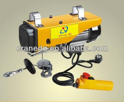 China Construction worksÂ   PA1000 500kg 1000kg Winch Electric Wire Rope Mini Hoist With Trolley Sling for sale