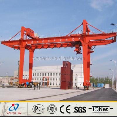 China Gantry Crane RMG Type Outdoor Double Girder Mobile Rail Mounted Container Gantry Crane for sale