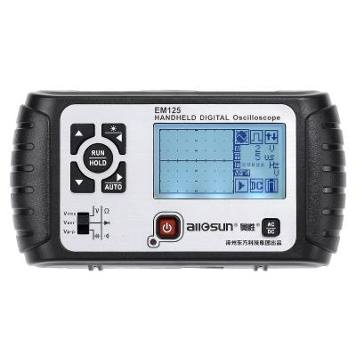 China All-sun Factory Direct Sale High Quality Digital Oscilloscope 25MHz 100M Sa/s Memory EM125 Scope Meter LED Handheld Backlight EM125 for sale