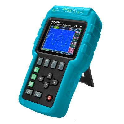 China allsun EM115A 50MHZ Oscilloscope Handheld Oscillograph 3 in 1 Color Screen Scope Meter Single Channel DSO 3.0 - 4.9 inch for sale