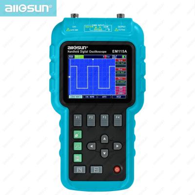 China all-sun EM115A Handheld Oscillograph 3 in 1 Meter Multifunctional Single Channel Scope Color Screen 50MHZ Oscilloscope 3.0 - 4.9 inch Hot Sale for sale