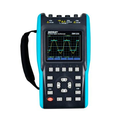 China EM1230 All-Sun Digital Memory Handheld Oscilloscope 25MHz 100M Sa/s Range Meter With LED Backlight Stock US EM1230 for sale