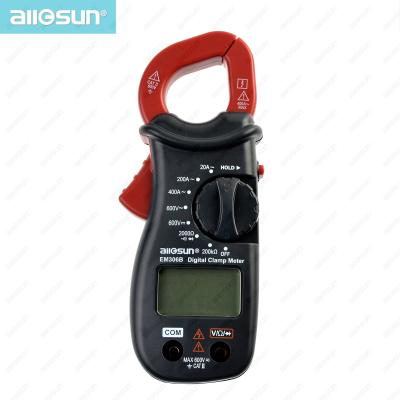 China Allosun LCD Diode Tester LCD Diode Tester Clamp Allosun Handheld Digital AC OHM Volt Ampere Clamp Audible Portable Handheld Multimeter EM306B for sale