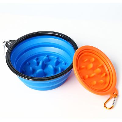 China PPYOU Non-automatic Non-Toxic Custom Large Durable Logo Prevent Slow Chock Driver Dog Pet Bowl for sale