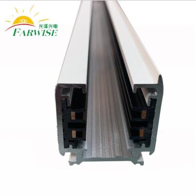 China Modern 2 wire 3 wire 4 wire 1m 2m 3m led lighting accessories aluminum rail for led track light for sale