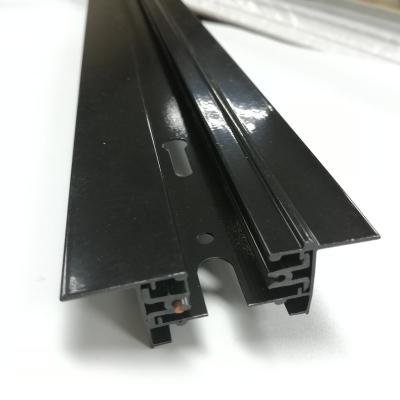 China For Led Track Light Customized Logo Color And Wire Is Accepted 2 Track Rail Fixture Recessed Aluminum Guide Rail for sale