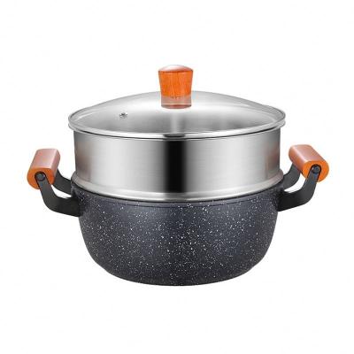 China Commercial Large New Product 24Cm Non - Stick Sustainable Soup Cooking Pot for sale