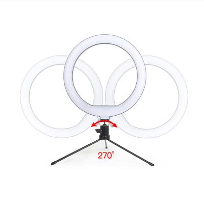 China Hot Beauty Ring Light Live Photography Stand Selfie 26cm LED Phone OEM Amazon Live Fill Light Factory Direct PTZ for sale