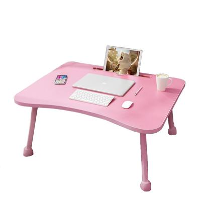 China New Amazon Hot Selling 2021 Foldable MDF Laptop Table For Bed Foldable Laptop Table OEM&ODM Lazy Table for sale