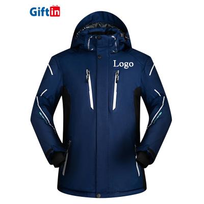 China QUICK DRY custom high quality double sided heavy luxury men's jackets zipper cotton navy hooded jacket heavy for sale